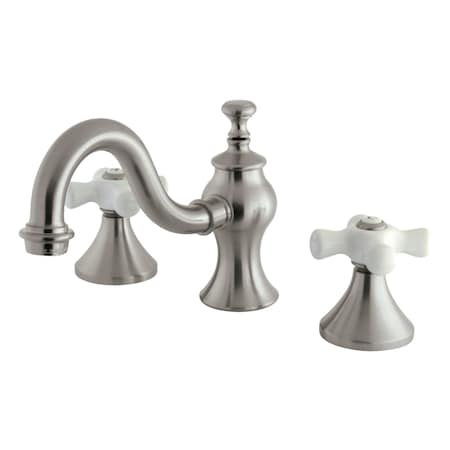 Kingston Brass KC7168PX 8" Widespread Bathroom Faucet, Brushed Nickel KC7168PX